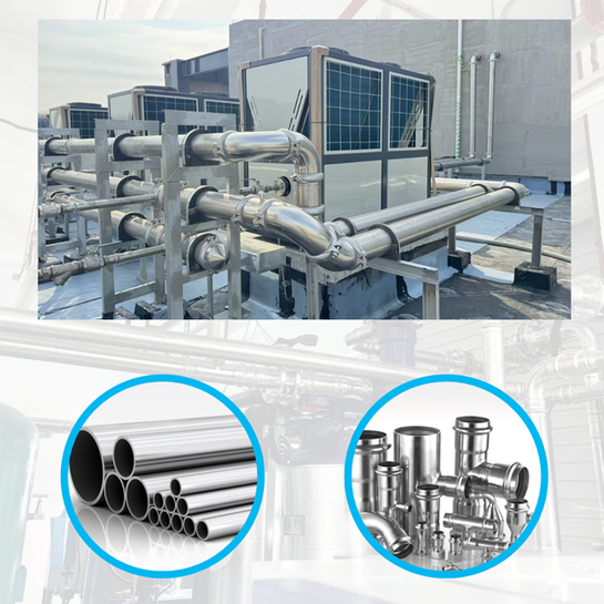 Soluciones duraderas del sistema de tuberías de acero inoxidable para aplicaciones industriales y comerciales