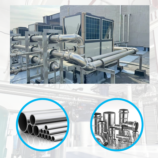 Soluciones duraderas del sistema de tuberías de acero inoxidable para aplicaciones industriales y comerciales