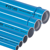Tubería azul de aluminio de alto rendimiento para aire comprimido, vacío y sistemas de fluidos industriales
