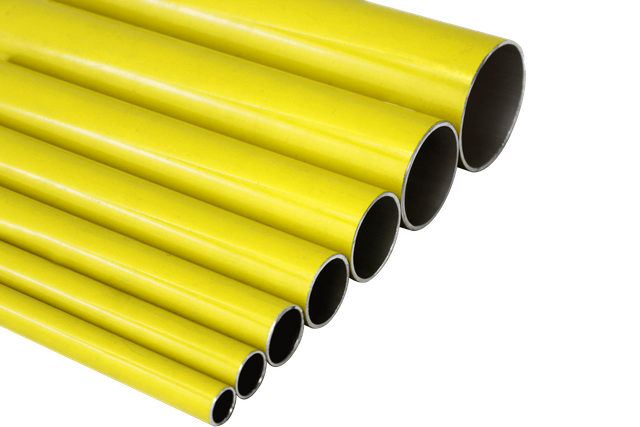 Tubo de aleación de aluminio amarillo